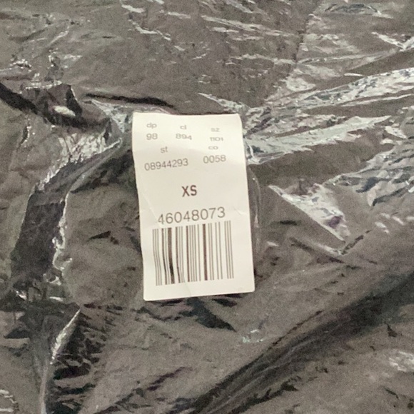 Express New Embellished Stones  Long  Black Women's Coat Extra Small Oversized - Picture 11 of 13